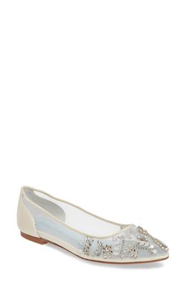 Bella Belle Willow Skimmer Flat in Ivory Fabric