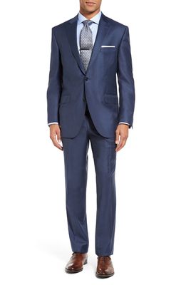Peter Millar Flynn Classic Fit Wool Suit in Blue