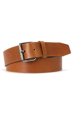HUGO Serge Leather Belt in Medium Brown