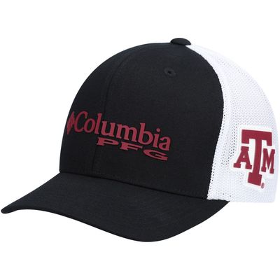 Men's Columbia Black Texas A & M Aggies PFG Snapback Hat