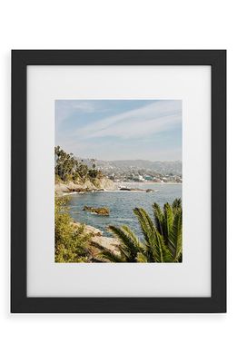 Deny Designs Laguna Beach Framed Wall Art in Black Frame 24X36