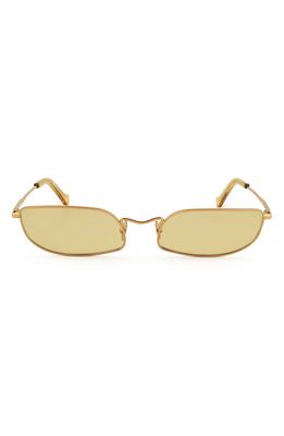 Grey Ant Fait 62mm Rectangle Sunglasses in Gold/Yellow