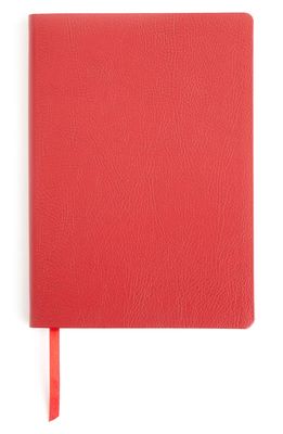 ROYCE New York Contemporary Leather Journal in Red