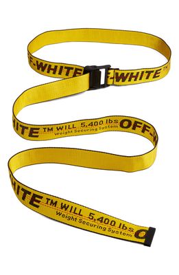 Off-White Classic Industrial Belt in Yellow Black