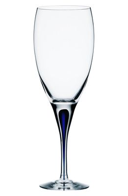 Orrefors Intermezzo White Wine Glass in Clear/Blue