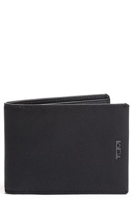 Tumi Nassau Slim Leather Wallet in Black Textured
