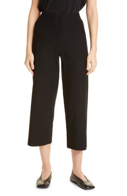 Eileen Fisher Straight Leg Crop Pants in Black