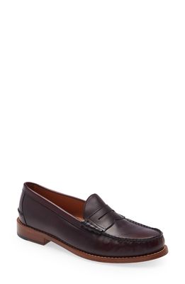 Johnston & Murphy Halstead Penny Loafer in Burgundy