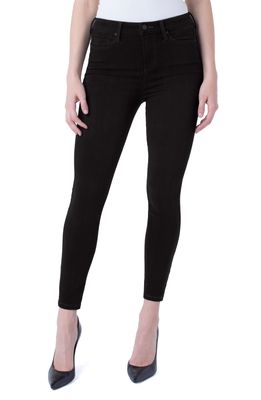 Liverpool Abby High Waist Ankle Jeans in Black Rinse