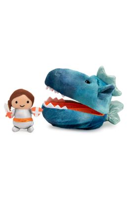 Gund Plush Pod Dragon & Girl Stuffed Toy Set in Blue