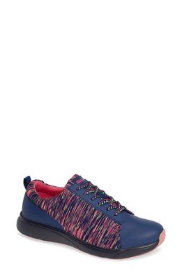 TRAQ by Alegria Qest Sneaker in Navy Leather