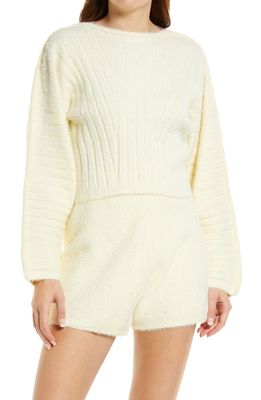 Amy Lynn Rollneck Sweater in Cream