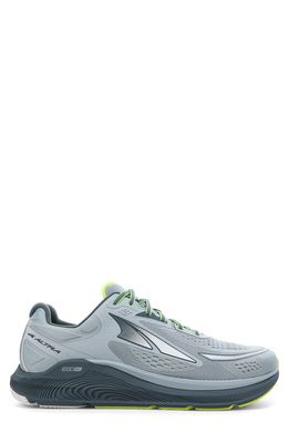 Altra Paradigm 6 Running Shoe in Gray/Lime