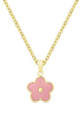 Lily Nily Flower Pendant Necklace in Gold