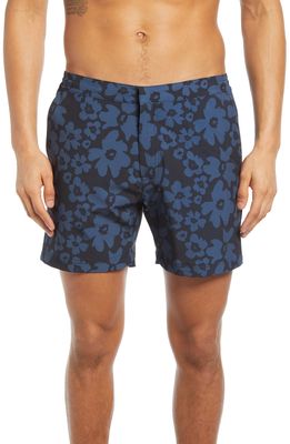 Fair Harbor The Sextant Floral Swim Trunks in Navy Floral