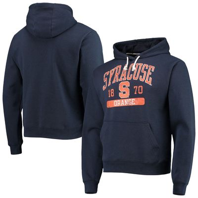 Men's League Collegiate Wear Navy Syracuse Orange Volume Up Essential Fleece Pullover Hoodie