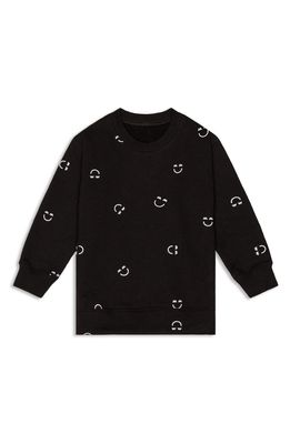 Miles and Milan The Jackie Smiley Cotton Sweatshirt in All Over Mm Print
