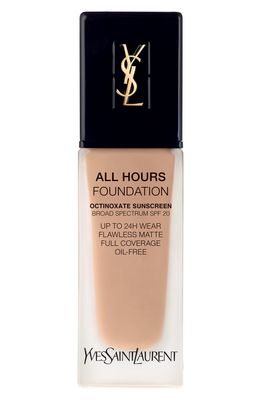 Yves Saint Laurent All Hours Full Coverage Matte Foundation Broad Spectrum SPF 20 in B40 Sand