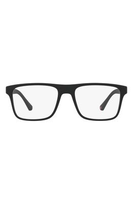 Emporio Armani 54mm Square Sunglasses in Matte Black