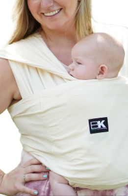 Baby K'Tan Original Organic Cotton Wrap Baby Carrier in Natural Organic