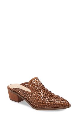Chinese Laundry Mayflower Woven Mule in Cognac Faux Leather