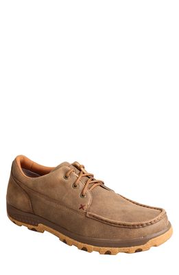Twisted X Moc Toe Boat Shoe in Bomber