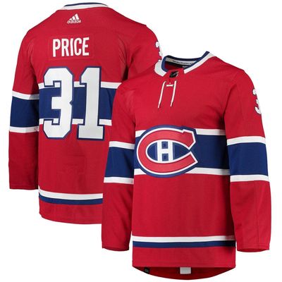Men's adidas Carey Price Red Montreal Canadiens Home Primegreen Authentic Pro Player Jersey