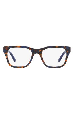 Tory Burch 50mm Square Optical Glasses in Blue Amber
