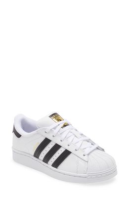 adidas Superstar Sneaker in White/Core Black