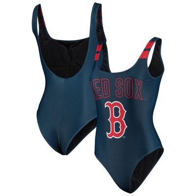 Women's FOCO Navy Boston Red Sox One-Piece Bathing Suit