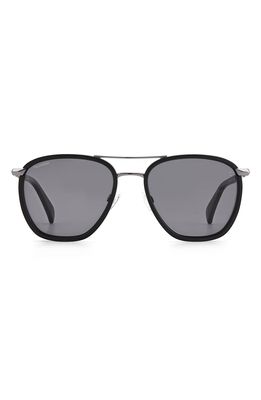rag & bone 54mm Square Sunglasses in Black /Gray