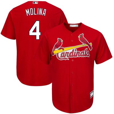 PROFILE Men's Yadier Molina Red St. Louis Cardinals Big & Tall Replica Player Jersey