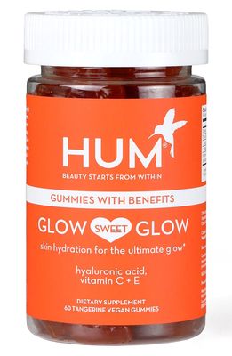 Hum Nutrition Glow Sweet Glow Vegan Gummies Skin Hydration Dietary Supplement