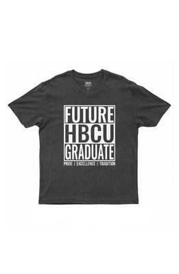 HBCU Pride & Joy Future HBCU Graduate Graphic Tee in Dark Heather Gray