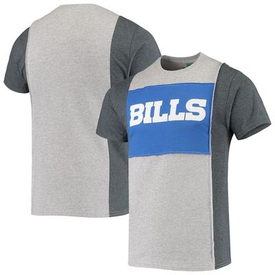 Men's Refried Apparel Heather Gray Buffalo Bills Sustainable Split T-Shirt