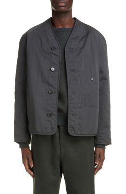 Lemaire V-Neck Reversible Liner Jacket in Urchin