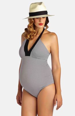 Pez D'Or Montego Bay One-Piece Maternity Swimsuit in Black