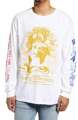 BDG Urban Outfitters Multiprint Cotton Graphic Tee in White