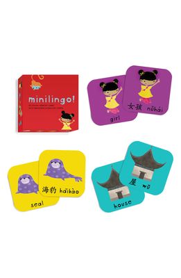 Worldwide Buddies Minilingo Mandarin/English Bilingual Memory Card Game in Red