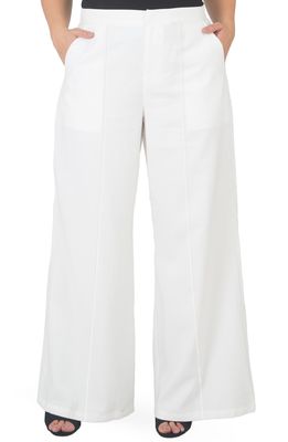 Standards & Practices High Waist Wide Leg Pants in Off White