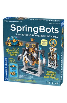 Thames & Kosmos SpringBots 3-in-1 Spring-Powered Machines in Gray