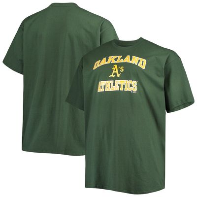 Men's Fanatics Branded Green Oakland Athletics Big & Tall Heart T-Shirt