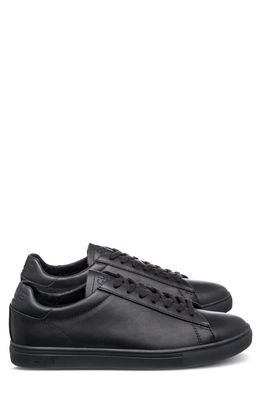 CLAE Bradley Sneaker in Black Tumbled Leather