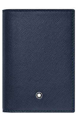 Montblanc Sartorial Leather Business Card Case in Blue