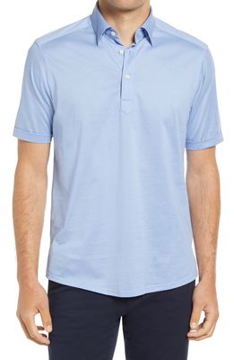 Eton Contemporary Fit Jersey Polo in Light Blue