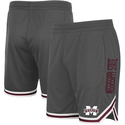 Men's Colosseum Charcoal Mississippi State Bulldogs Team Continuity Shorts