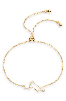 Sterling Forever Zodiac Bracelet in Gold Leo