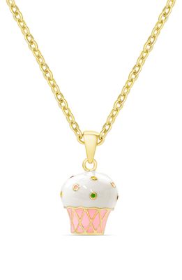 Lily Nily Cupcake Pendant Necklace in Gold