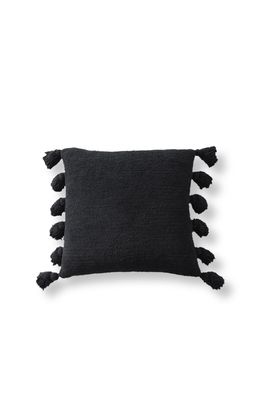 Sunday Citizen Pom Pom Accent Pillow in Black