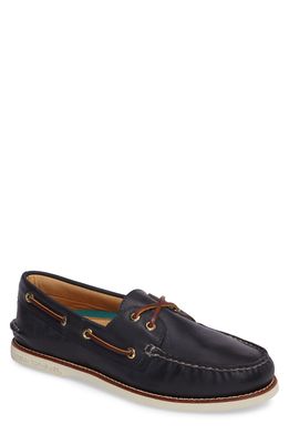 Sperry Gold Cup Authentic Original Boat Shoe in Navy Leather